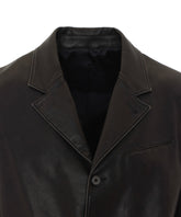 BLAZER IN FAUX LEATHER