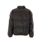FAUX LEATHER DOWN JACKET