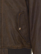 SOFT FEEL DECK HOOK WASHED BOMBER JACKET