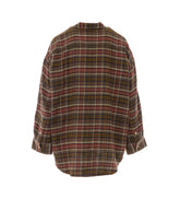 RAW HEM GATHERED SKIRT
