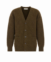 CARDIGAN IN LANA A TRECCE