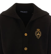 VIRGIN WOOL CARDIGAN WITH EMBROIDERY