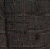 PRINCE OF WALES MOTIF DOUBLE BREASTED BLAZER