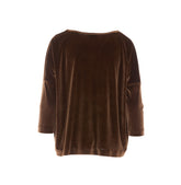 VELVET EFFECT BLOUSE