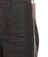PANTALONE DENIM TWILL DI COTONE SPALMATO CON NASTRO WEB