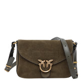 MINI LOVE SATCHEL SUEDE CROSSBODY BAG