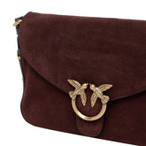 BORSA A TRACOLLA LOVE SATCHEL MINI IN SUEDE