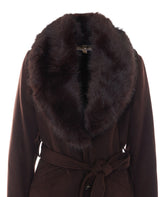 CAPPOTTO MISTO LANA CON FINITURA IN PELLICCIA SINTETICA