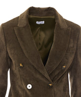 VELVET DOUBLE BREASTED JACKET