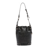 BORSA A TRACOLLA BUCKET MINI IN PELLE CLOUD CON BORCHIE