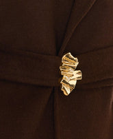 LONG COAT WITH JEWEL BELT