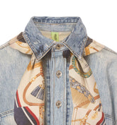 DENIM SHIRT WITH DIGITAL PRINT