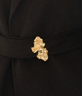 LONG COAT WITH JEWEL BELT