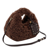 BORSA HOBO IN FAUX FUR
