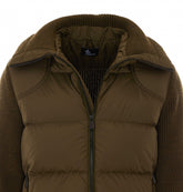 CARDIGAN IMBOTTITO IN LANA CON ZIP