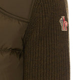 CARDIGAN IMBOTTITO IN LANA CON ZIP