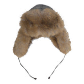 CAPPELLO IN TESSUTO TECNICO E TESSUTO EFFETTO PELLICCIA