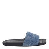 POOL SLIDE CRYSTAL HOTFIX IN DENIM