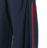 PANTALONE IN POPELINE DI SETA TECNICA CON NASTRO WEB