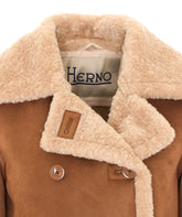 SHEARLING PEACOAT
