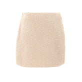 TEDDY EFFECT MINI SKIRT