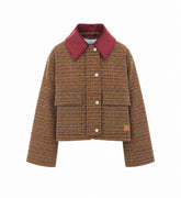 CHECK TWILL SHORT JACKET
