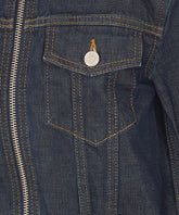 DENIM CROPPED BOMBER JACKET