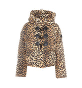 MINI PUFFER LEOPARD NYLON JACKET