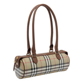 MINI CHECK BARREL BAG