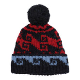 CUFFIA JACQUARD CON POM PON