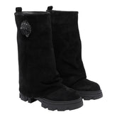 STOMP FOLDOVER SUEDE BOOTS