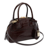 MINI VIVANT CROCO PRINT HANDBAG
