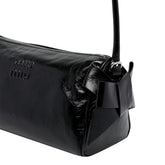 SHINY LEATHER SHOULDER BAG