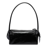 SHINY LEATHER SHOULDER BAG