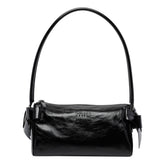 SHINY LEATHER SHOULDER BAG