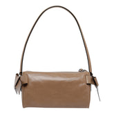 SHINY LEATHER SHOULDER BAG