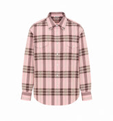 HIGH TWIST COTTON SILK CHECK SHIRT