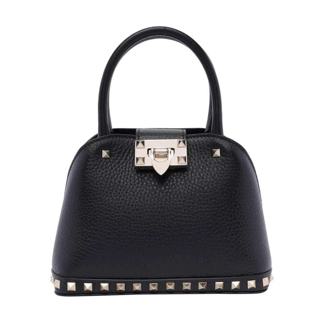 SMALL ROCKSTUD HANDLE BAG B0Q69VSF/0NO | Bruna Rosso
