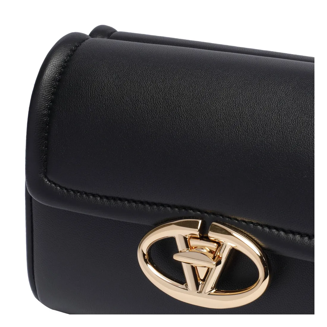 ショルダーバッグ・ポシェット VALENTINO Valentino Garavani 'VLogo Locker' shoulder bag VLogo Locker Small leather crossbody bag in black