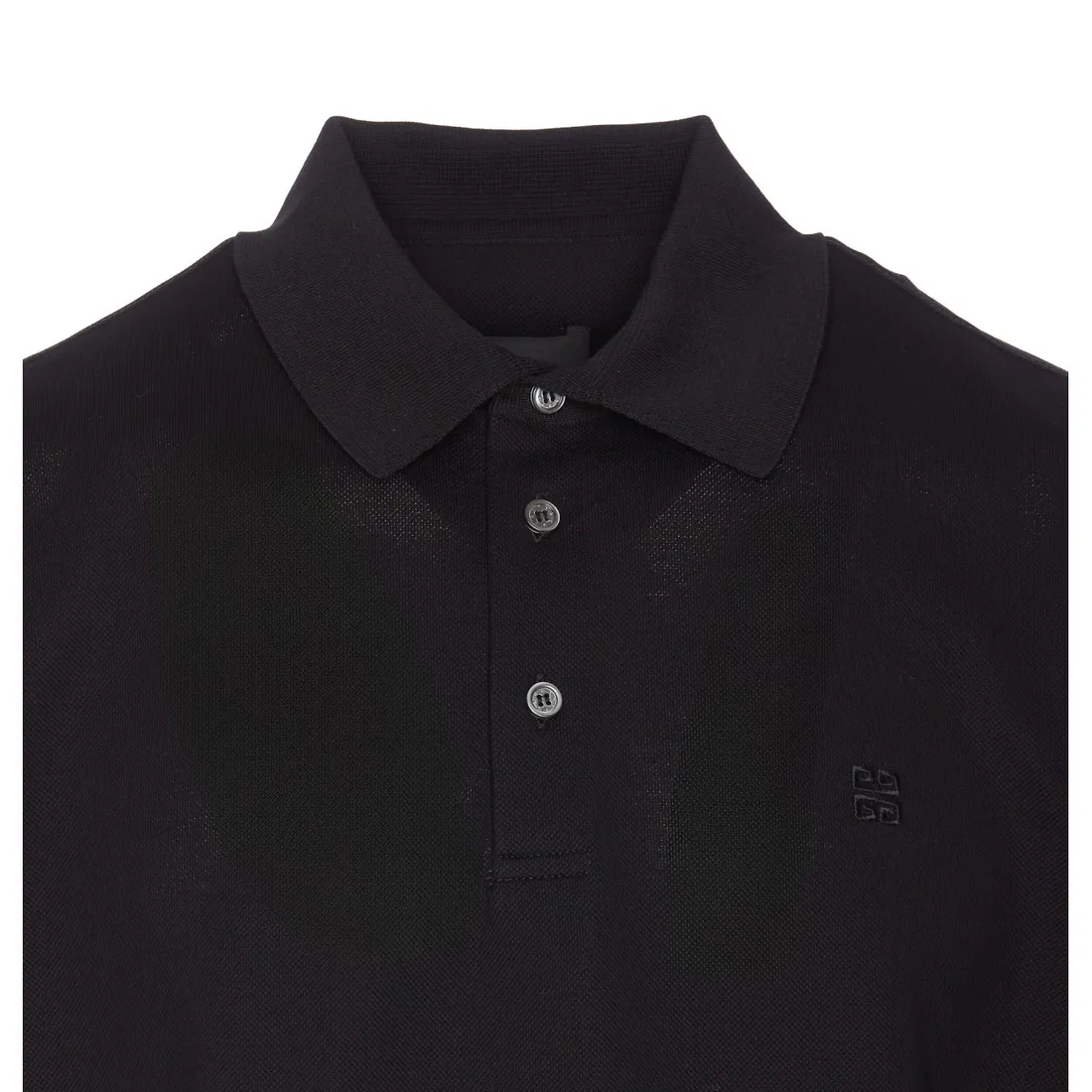 【Givenchy】POLO◆BM71KR3YCD Polo in cotton with 4G detail in - black | Givenchy DE