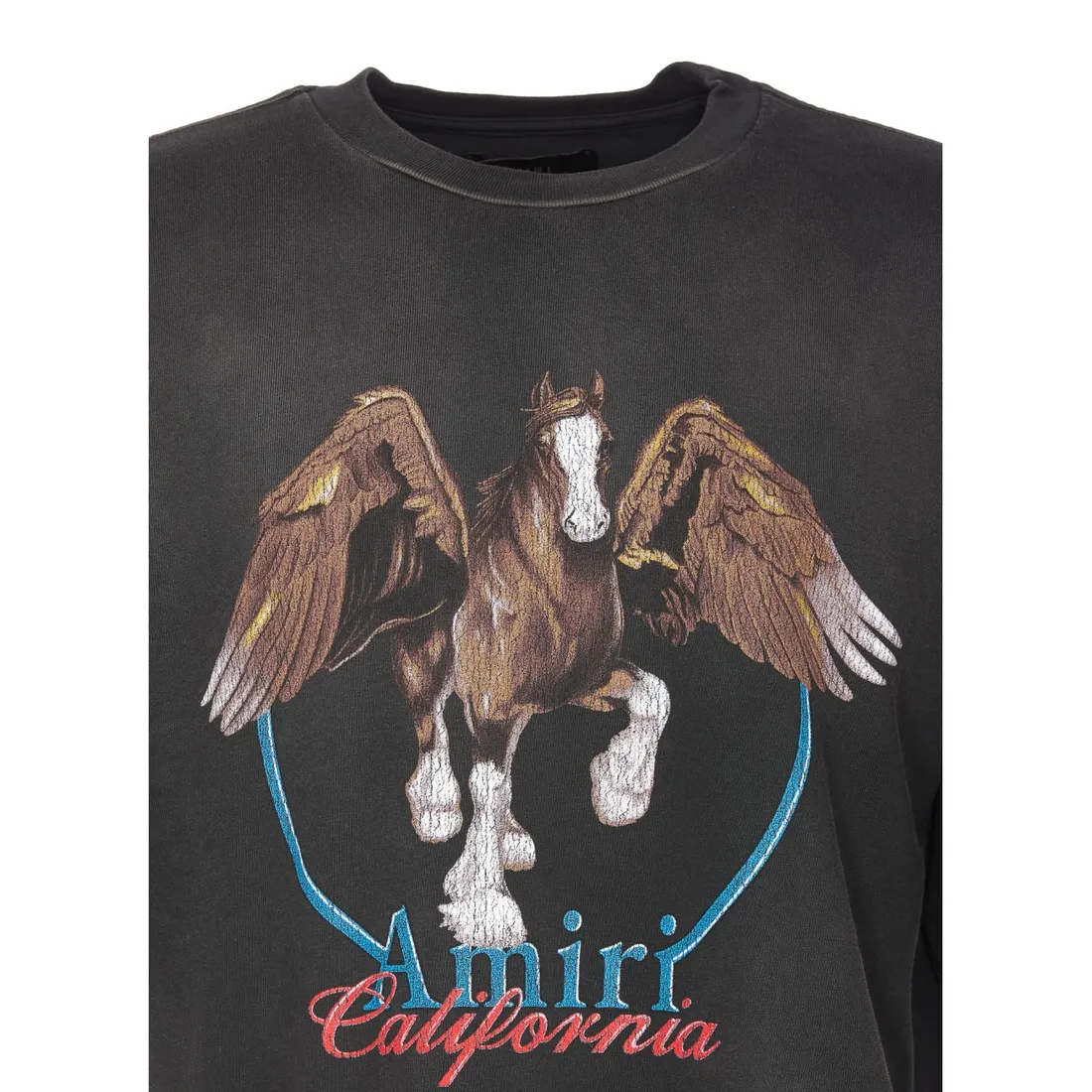 VINTAGE WASH PEGASUS T-SHIRT JYTE1130/BLACK | Bruna Rosso
