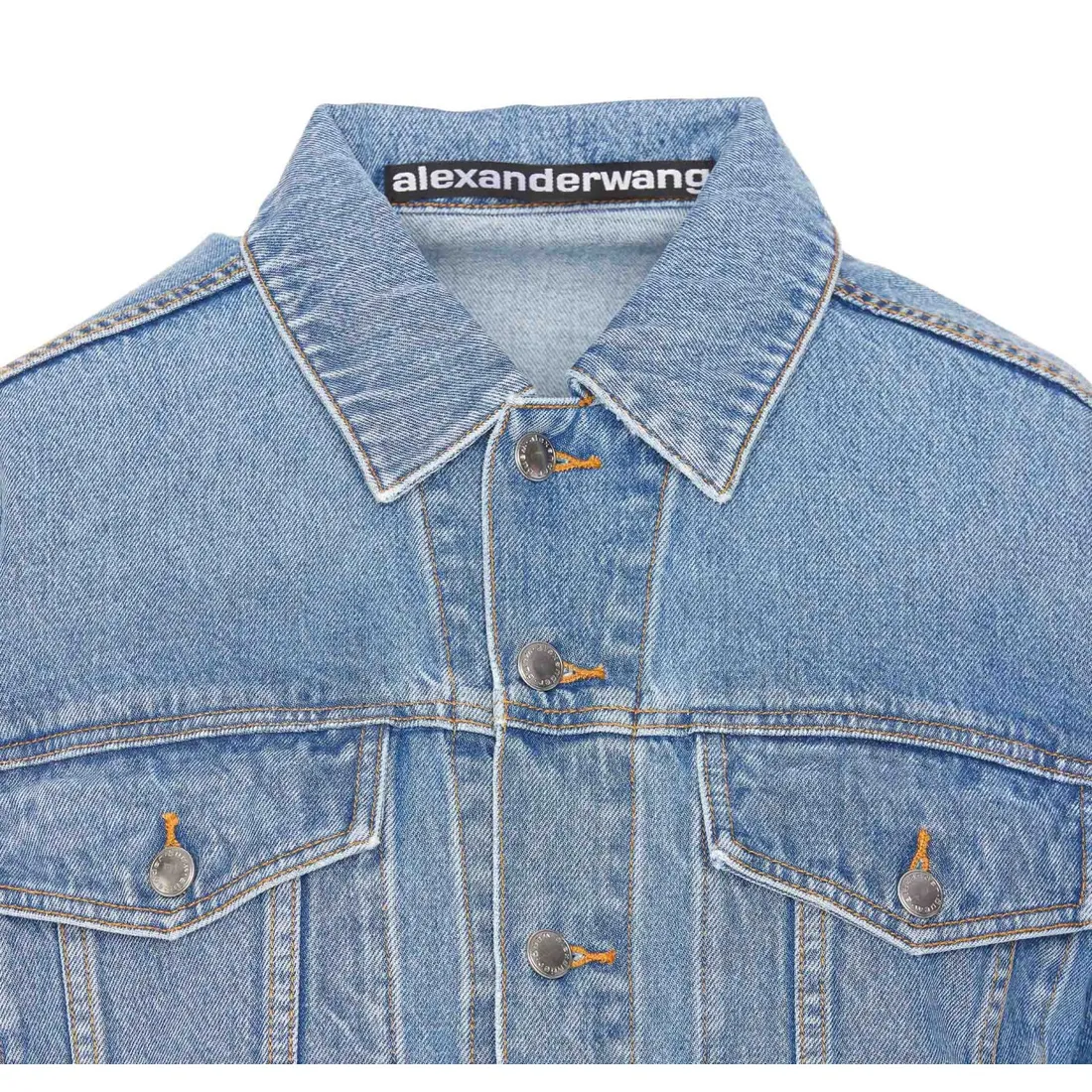 EMBOSSED LOGO TRUCKER DENIM JACKET 4DC1252581/486 | Bruna Rosso