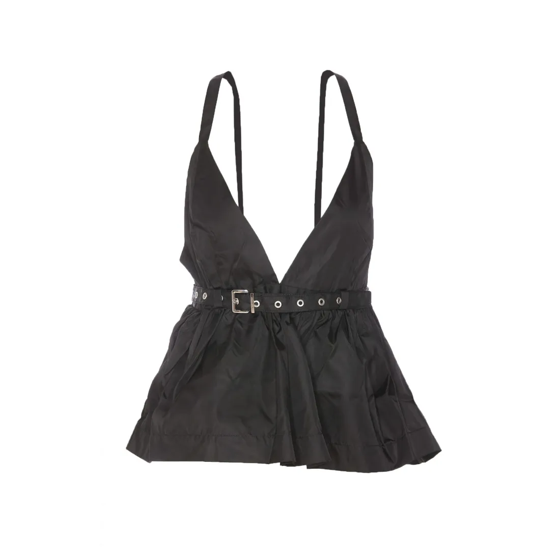 ★関税込★GANNI ベルト付 ダッチェスナイロン ストラップドレス セール】GANNI/ガニー Duchesse Nylon Strap Dress / W0030