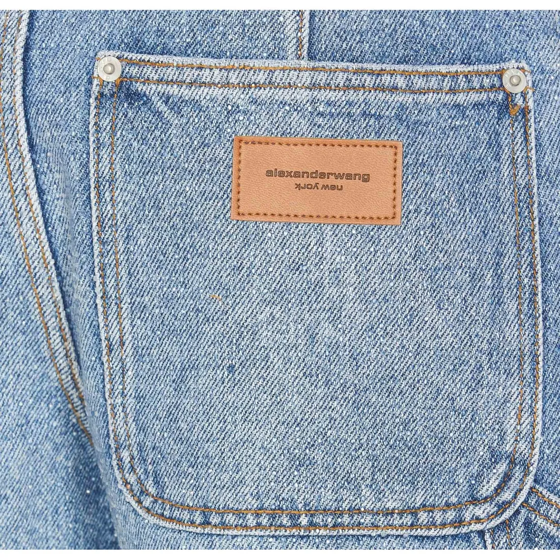 CRYSTAL PATTERN DENIM SHORTS 1WC1254609/407A | Bruna Rosso
