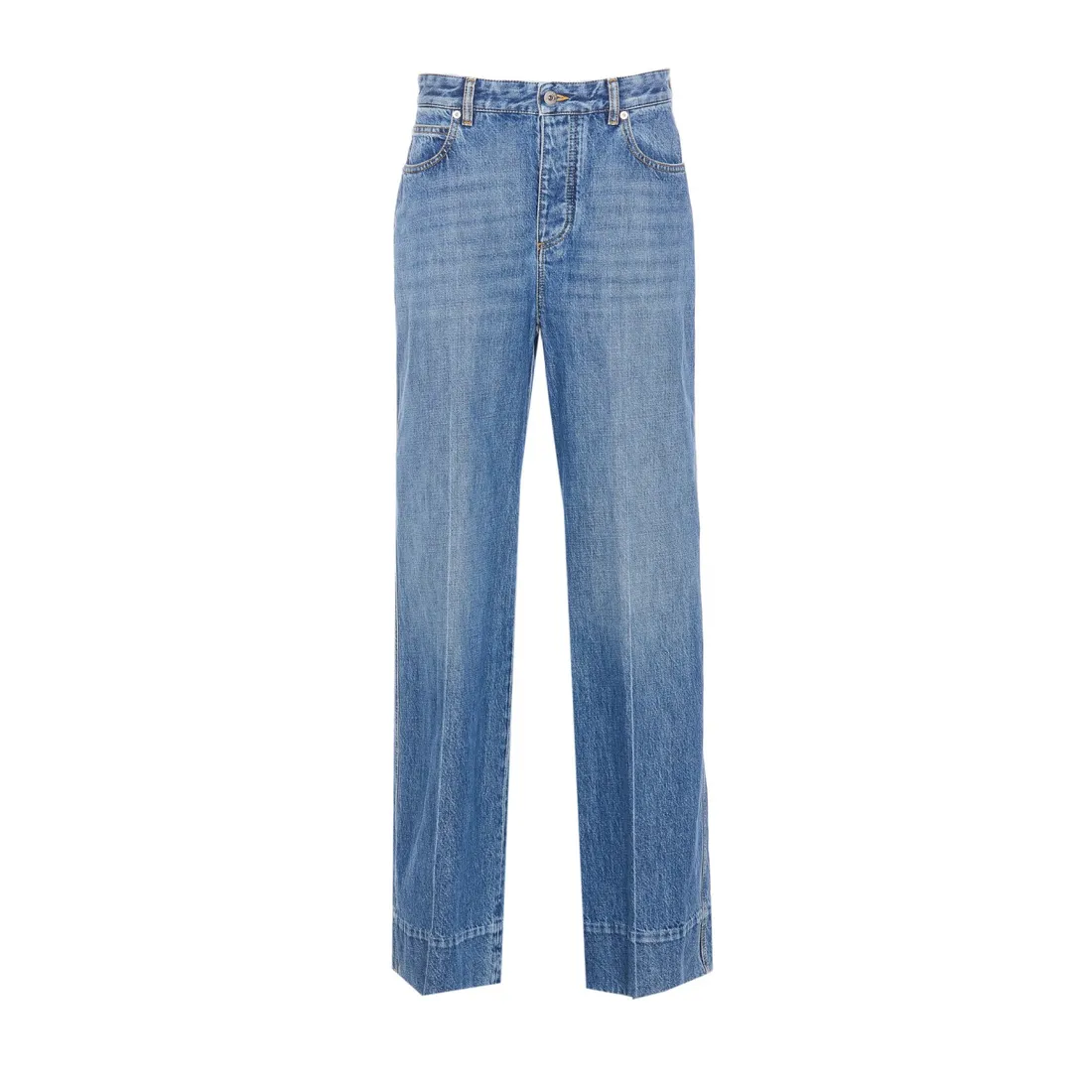 デニム・ジーパン BOTTEGA VENETA VINTAGE INDIGO TURNED UP JEANS 2A Store | BOTTEGA VENETA-Vintage Indigo Turned Up Jeans