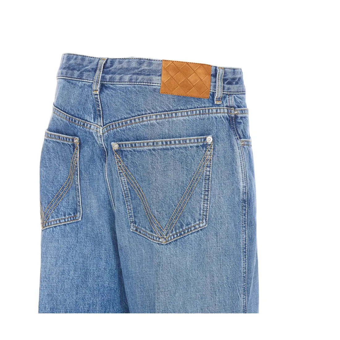 VINTAGE INDIGO TURNED UP JEANS 813509/V42W04715 | Bruna Rosso