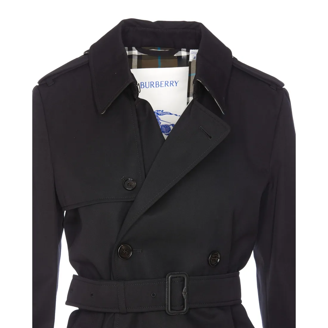 Burberry Exaggerated Gun Flap Trench Coat - Neutrals