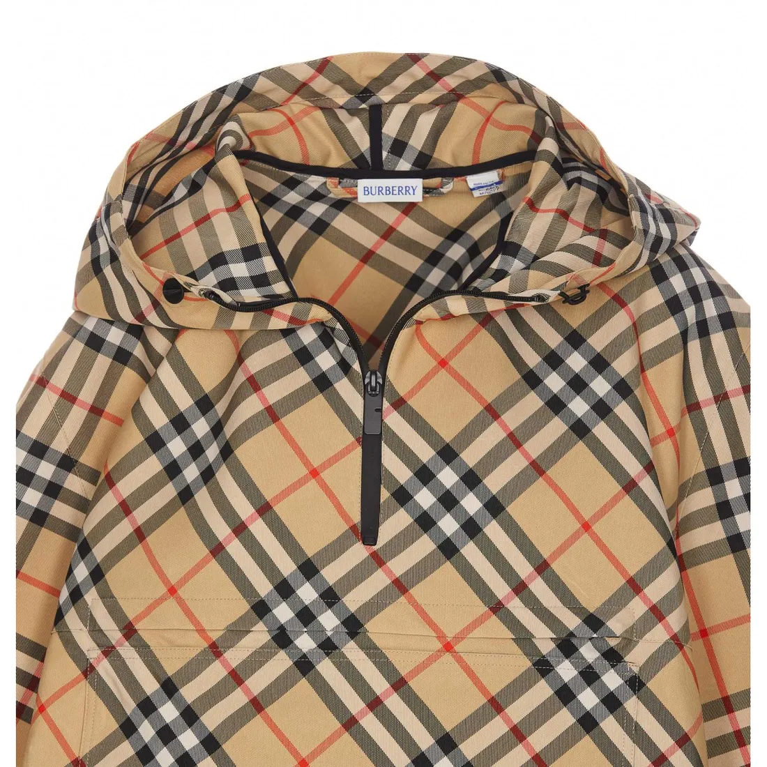 ポンチョ・ケープ Burberry SS25 Burberry Jackets (8105325 B9368) CHECK RAIN CAPE 8105325/B9368 | Bruna Rosso