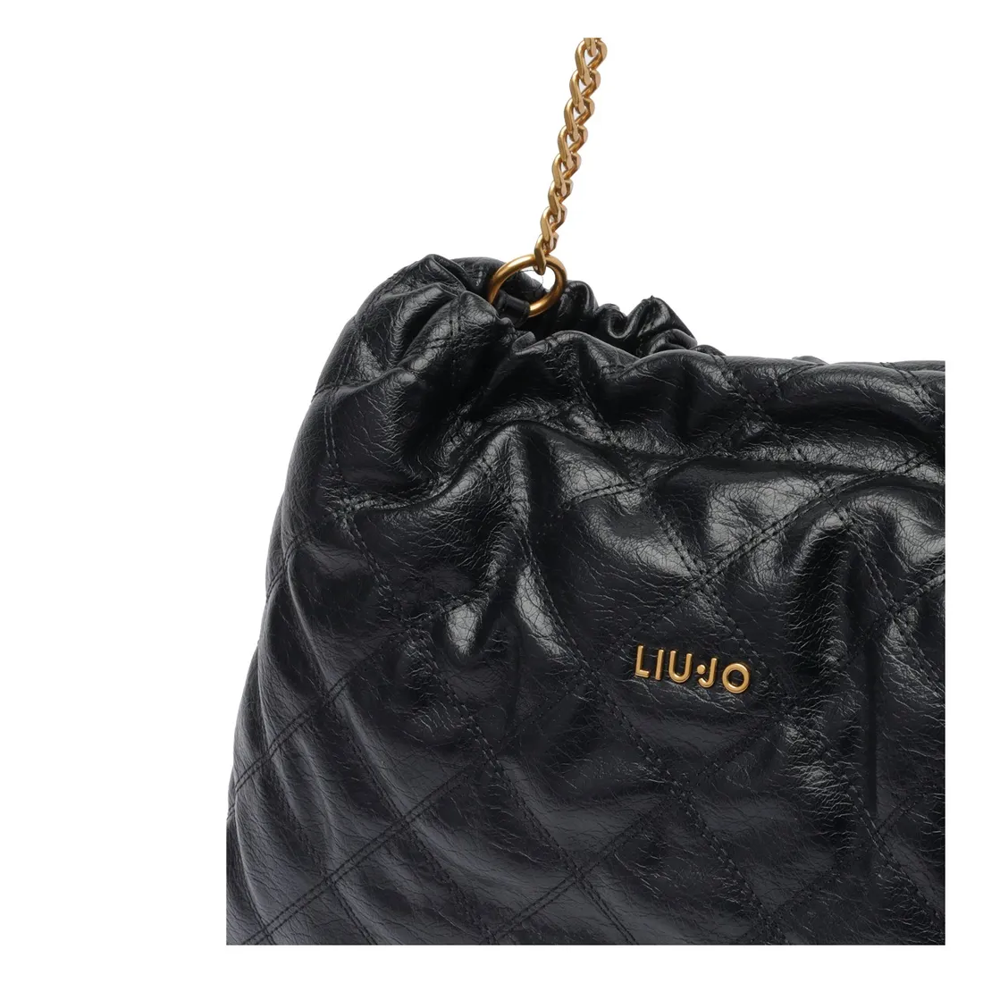 ショルダーバッグ・ポシェット LIU JO Women Shoulder Bags AA5062E0914 22222 Black LOGO SHOULDER BAG AA5062E0914/22222 | Bruna Rosso