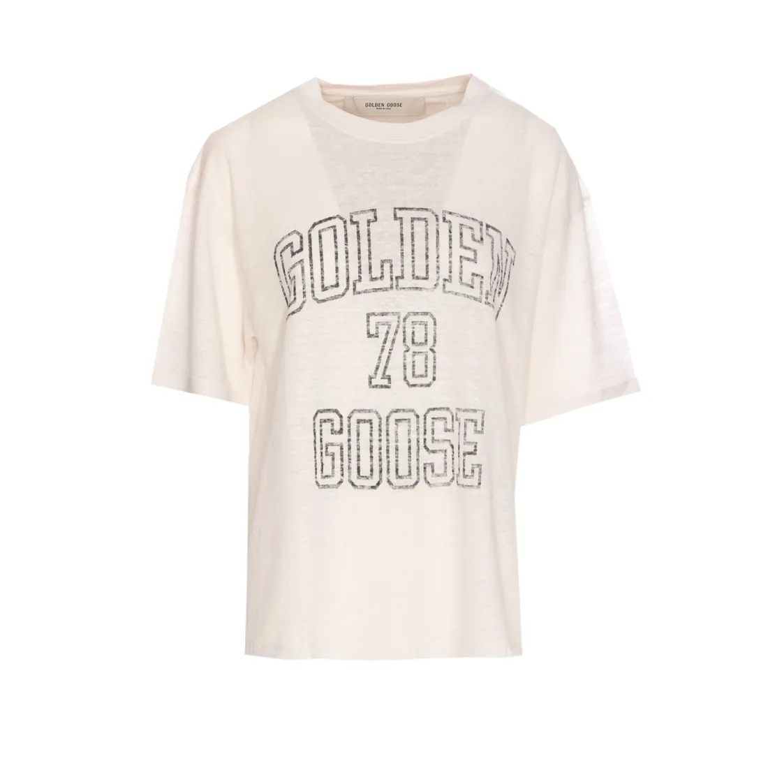 【関税込み】Golden Goose★ロゴ Tシャツ GWP01874P00189111421 Golden Goose - Cotton crew-neck T-shirt White - The Corner